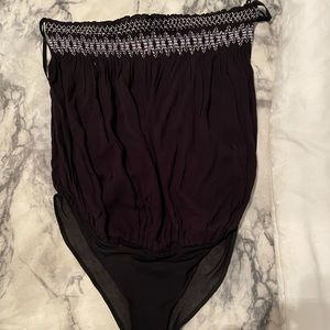 Strapless free people body suit